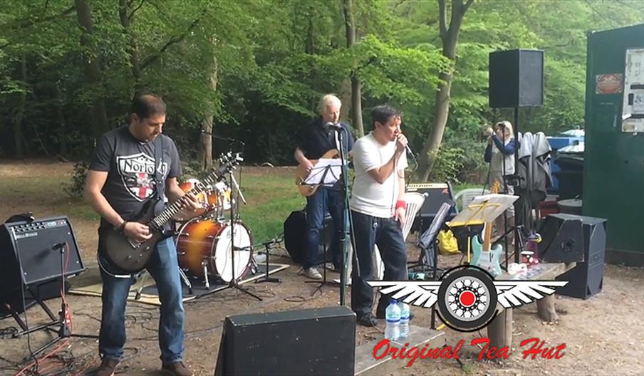 Ruby Falls performing at the Original Tea Hut, High Beech in Epping Forest