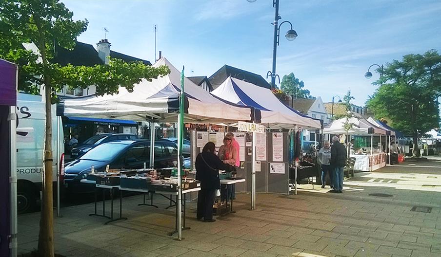 LRA stall at the Loughton Farmers Market, every second Sunday.