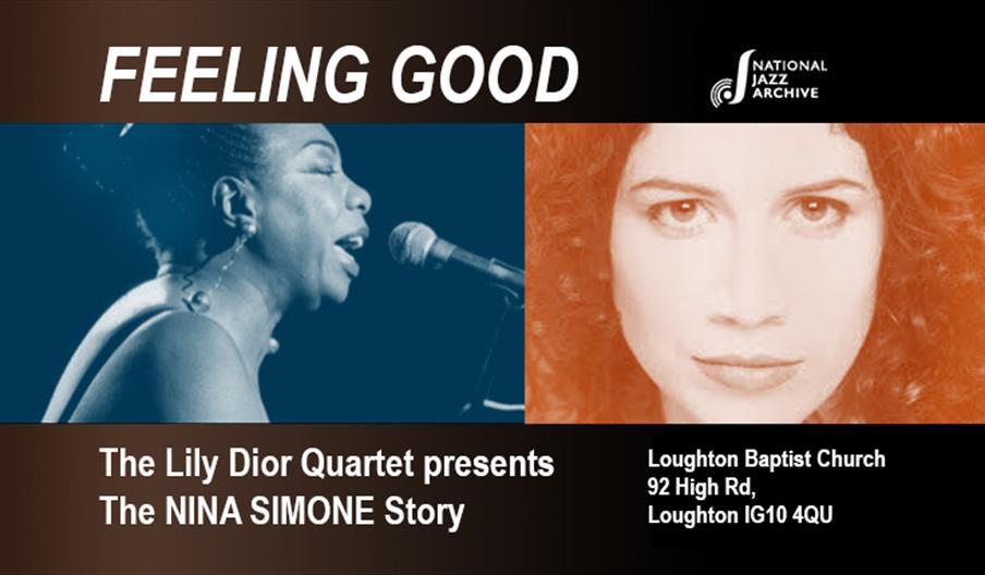 The Lily Dior Quartet plays Nina Simone in support of the National Jazz Archive in Loughton.