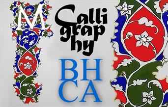 One day calligraphy course - Illuminated Medieval Letters. At Bedford House Community Association, Buckhurst Hill.