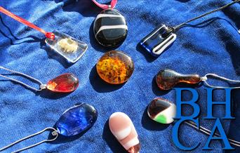 Glass fusing classes - pendants. Course at Bedford House Community Association, Buckhurst Hill.