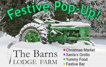 The Barns at Lodge Farm present a Festive Pop-Up with Christmas Market, Santa's Grotto, a Festive Bar and Yummy Food.