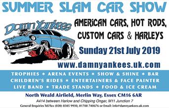 Damn Yankees Summer Slam Car Show, North Weald Airfield 2019.
