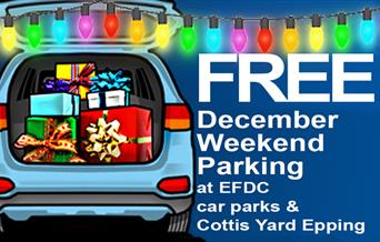 Free weekend parking during December at Epping Forest District Council car parks and Cottis Yard Epping.