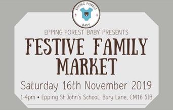 Epping Forest Baby presents a Festive Family Market at St John's School 16th Nov.
