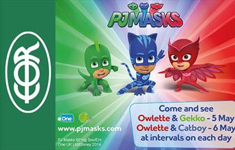 PJ Masks Owlette Gekko and Catboy visit Epping Ongar Railway