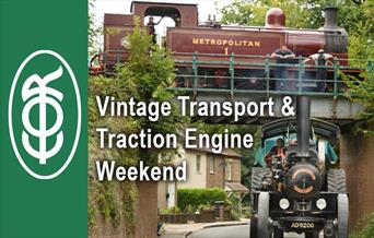 Epping Ongar Railway Vintage Transport Weekend with steam trains and traction engines.