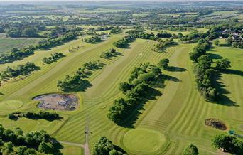 Epping Golf Course drone shot of course
