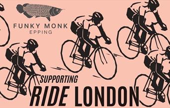 Funky Monk Epping serving champagne breakfasts to RideLOndon supporters