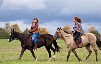 Horse riding in London's Epping Forest.