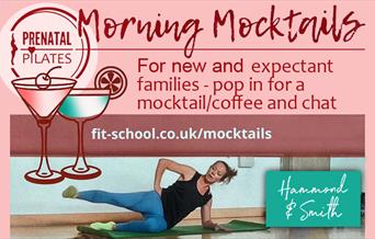 Prenatal Pilates Morning Mocktails for new and expectant families from Fit School at Hammond & Smith, Epping