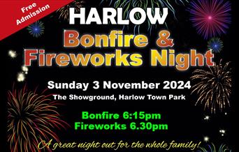 Harlow Free Bonfire and Fireworks Night