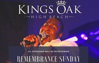 Kings Oak Remembrance Sunday Live Lunch
