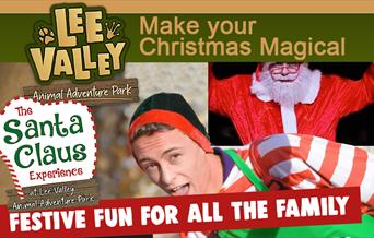 Lee Valley Animal Adventure Park Christmas fun at their Santa Claus Experience.