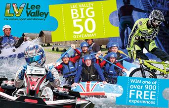 Lee Valley Big 50 celebration tickets give-away.