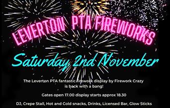 Leverton PTA firework display at Leverton School, Waltham Abbey. 2nd November 2024.