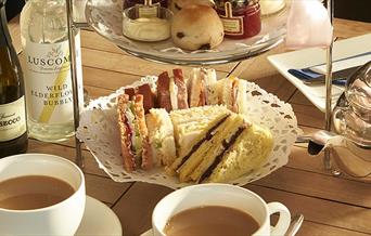 Afternoon Tea at Mayfield Farm Bakery Tea Shop.