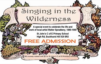 Singing in the Wilderness, a special event celebrating the life of artist Walter Spradbery