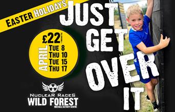 Wild Forest presents Just Get Over It children's obstacle fun this Easter holidays