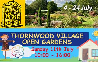 National Garden Scheme and Thornwood Village Open Gardens running in July 2021