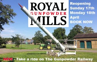 The Royal Gunpowder Mills reopens April 17 and 18 2022