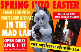 Family fun at Easter at the Royal Gunpowder Mills Waltham Abbey.