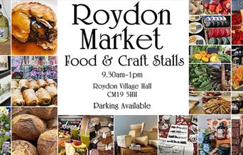 Roydon Market at Roydon Village Hall 9.30am - 1pm