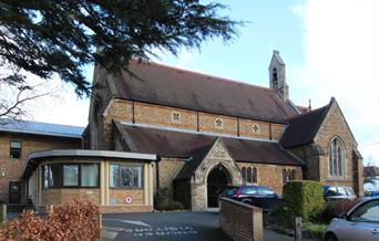 Exterior view of historic St Mary's Church Loughton