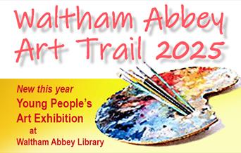 Waltham Abbey Art Trail with new for 2025, Young People's Art Exhibition at Waltham Abbey Library