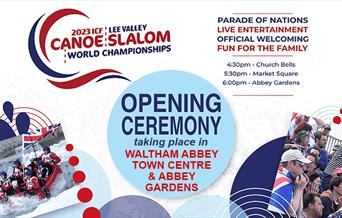 Canoe World Championships Opening Ceremony at Waltham Abbey 17 September 2023
