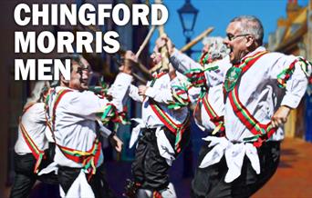 Chingford Morris Men performing at various locations in and around Waltham Abbey on Boxing Day 2023
