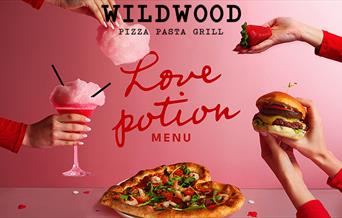 Valentine's menu at Wildwood, Epping High Street