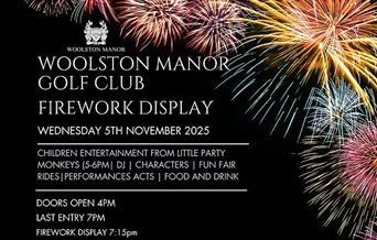 Woolston Manor fireworks display and entertainment  2025