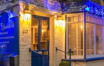 The Bluebell Restaurant website Chigwell.