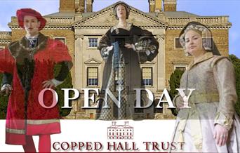 Open Day at Copped Hall - meet Henry VIII, with his queen Anne Boleyn and her sister Mary