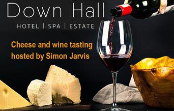 Chees and wine tasting at Down Hall hosted by Simon Jarvis