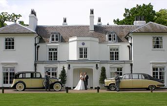 Wedding cars outside the White House Gilwell Park.