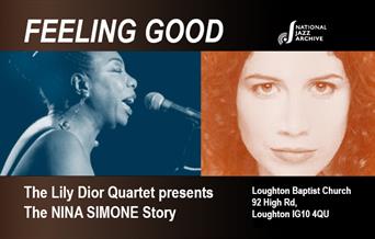 The Lily Dior Quartet plays Nina Simone in support of the National Jazz Archive in Loughton.