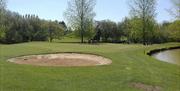 Brentwood Golf Club 13th Green and bunker