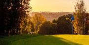 Abridge Golf Club - view of green and flag