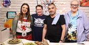 Luigi Funedda (second from left), Americana chef and Buckhurst Hill restaurant owner