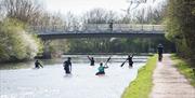 River Lee County Park with the British Canoeing Team training session taking place