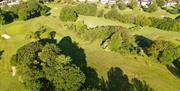 Chigwell Golf Club drone shot of fairway