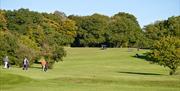 Chingford Golf Course golfers and fairway