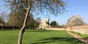 Waltham Abbey Grounds with Waltham Abbey Church in the background.