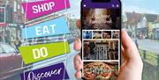 The Discover App allows visitors and locals to find places to shop and eat, and things to do.