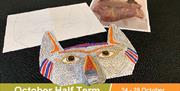 October Half Term activities, make an ancient Egyptian mask.