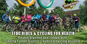 Epping Forest District Council cycling routes and weekly group led rides for health.