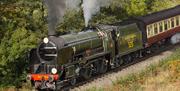 Maunsell Schools Class locomotive, 926 "Repton" will be visiting Epping Ongar Railway Southern Giants Steam Gala 2025