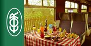 Picnic on a train at Epping Ongar Railway